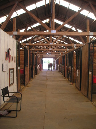 East alley way of barn