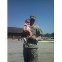 His daughter sending her dad off to Iraq
