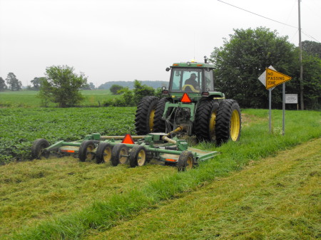 roadside mowing 2009  Farrow Farms