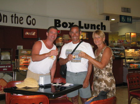 Tequila shots in Cancun airport.