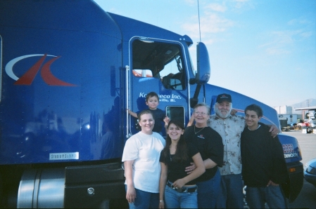 My kids and I with Nana and Grampy Bill