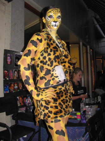 Cheeta lady at Musikfest
