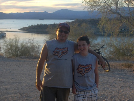 Me and Erik at lake Pleasant Az