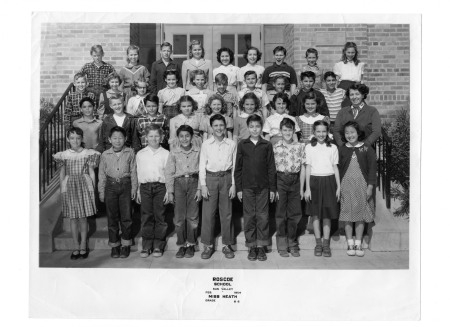 Roscoe Elementary Schools 5th grade class 1954
