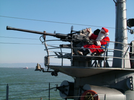 40mm gun aboard submarine Pampanito