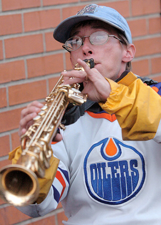 At the Oilers Playoffs