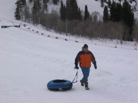 sledding at Snow Basin