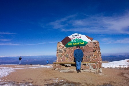 At the top of Pikes Peak