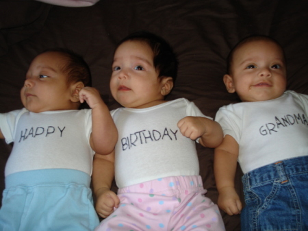 Triplets at 3 months