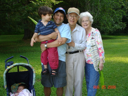 With my folks and Julian, Loyalsock Creek