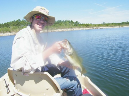 Adam fishing on 7 Lakes