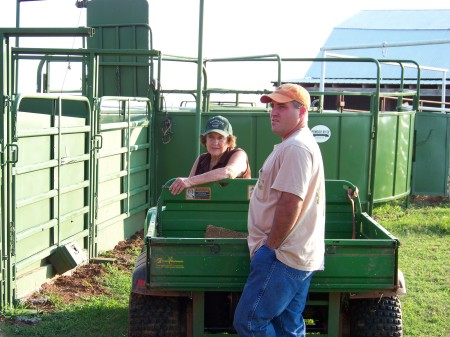 Friend Troy and lady we bought the cows from