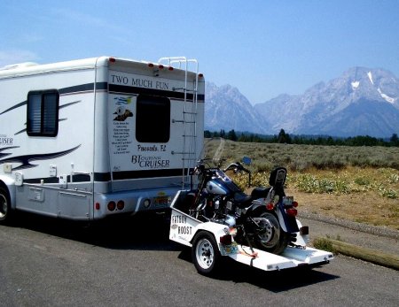 The rig in the Tetons