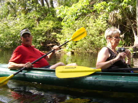 Joan and Glenn Kayaking