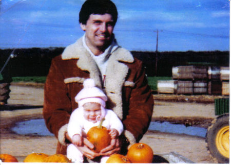 Joe McGookin and daughter, 1980