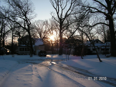 Sunrise and Snow