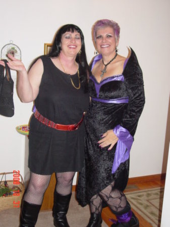 Me and Sis getting down for Halloween 2008