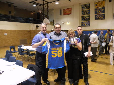 joe with  jersey #58  a  gift  from  bob