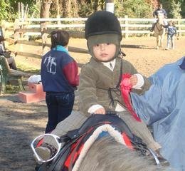 Second place at the Horse Show - age 2