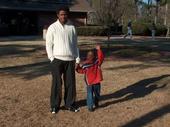 My son Marcus and my grandson Taylen.