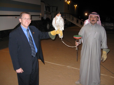 Outside Riyadh, Saudi Arabia w/ my pet