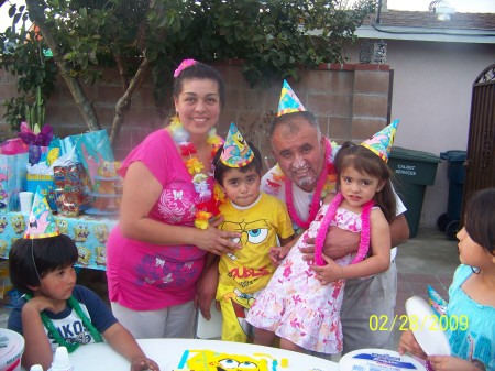my son 3rd birthday, this is my family