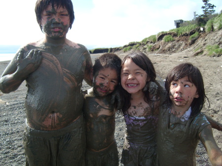 having fun on the beach