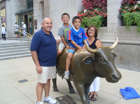 In front of the Chicago Cultural Center