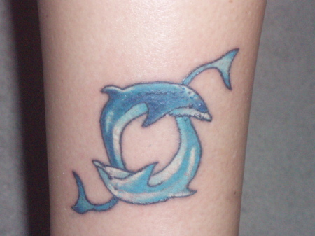 yin - yang dolphin tattoo