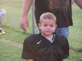 Grandson playing football