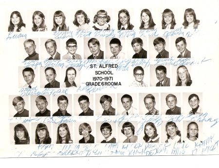 St. Al's 6th Grade 1970-71