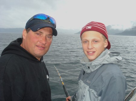 ryan and quest on the boat