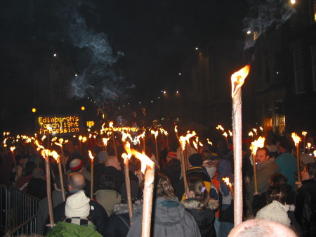Edinburgh Torchlight procession