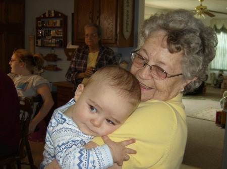 Xander and Great grandma