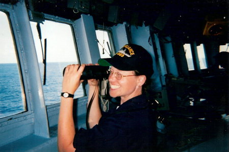 My first time conning a US Navy ship