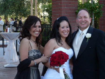 Belinda, the bride and myself