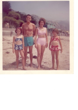 Mays family Rincon Beach (1962)