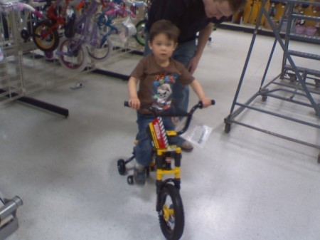 Andrew's first bike