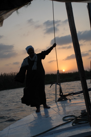 NILE RIVER AT SUNSET