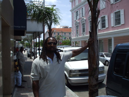 My Husband relaxing in the "Bahamas"