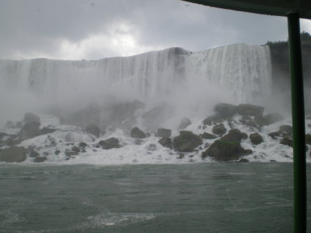 The American side of the Niagra Falls