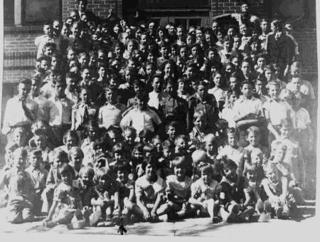 Entire Student Body of Ethan School, 1936