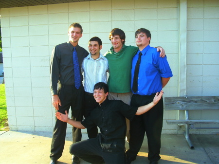 Tyler & his boys - Graduation
