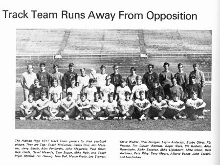 1971 HHS Track Team