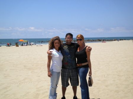 Me and my children in Santa Monica, CA