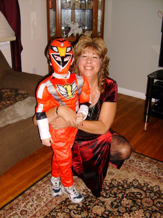 My nephew Chip and me on Halloween