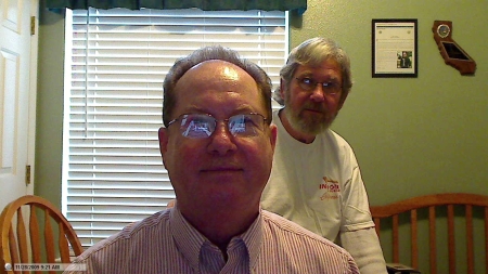 Me and brother Terry testing the web cam