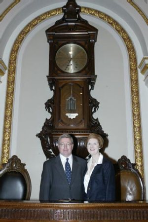 Larry and Cynthia at NYSE for bell ringing