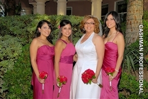 The blushing bride and her beautiful girls!!!