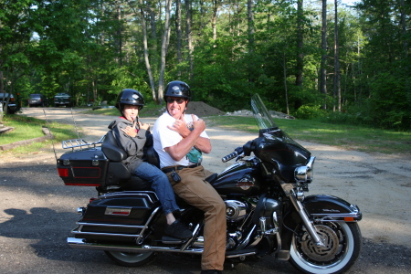 Tom and Dad ready to ride